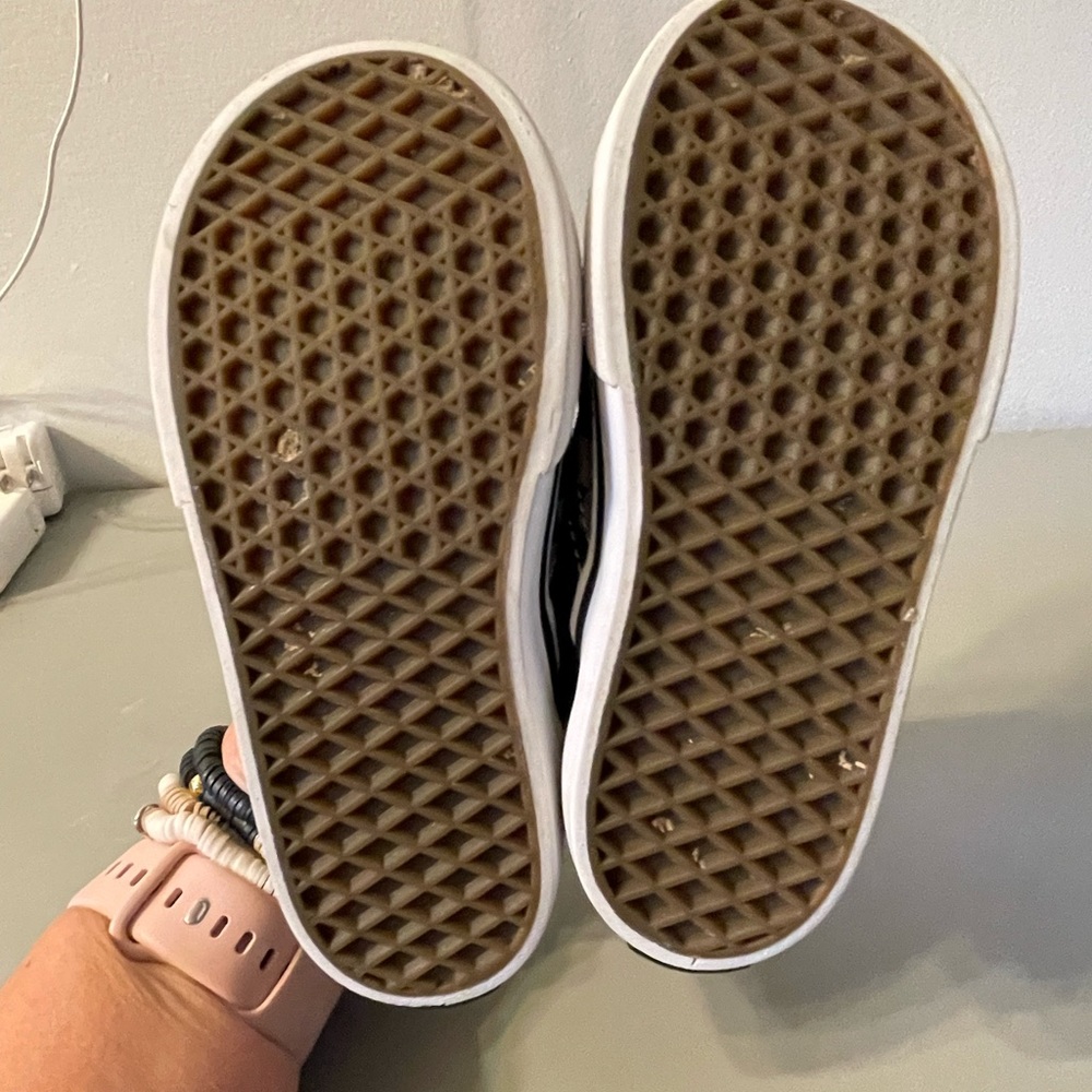 Toddler black/grey checkered vans - Picture 4 of 7